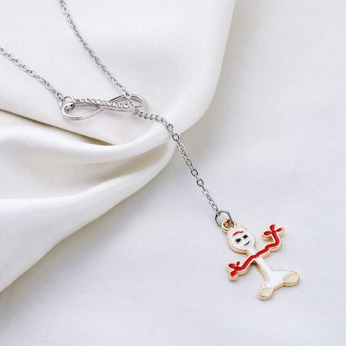 TGBJE Forky Lover Gift - Kartoon Necklace & Earrings (Toy Necklace) in Saudi Arabia