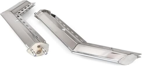 Torque Heavy-Duty Chrome Mud Flap Hanger Set for Semi Trucks, 30" Length, 2" Bolt Spacing, Spring Loaded, 45-Degree Angled Design, w/ 2 Aluminum Reflectors in Saudi Arabia