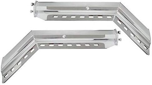 Torque Heavy-Duty Chrome Mud Flap Hanger Set for Semi Trucks, 30" Length, 2" Bolt Spacing, Spring Loaded, 45-Degree Angled Design, w/ 2 Aluminum Reflectors in Saudi Arabia