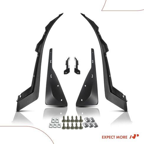 A-Premium Set of 4PCS Mud Flaps Splash Guards Mudguards Mudflaps with Hardware Kits Compatible with Chevrolet Camaro, 2014-2015, Coupe Convertible, Without Ground Effects, Front LH RH and Rear LH RH in Saudi Arabia