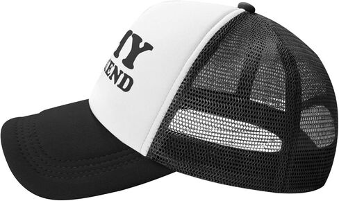 I Love Heart My Boyfriend Trucker Hat Funny Baseball Caps Unisex Classic Mesh Fishing Hat for Men and Women Black in Kuwait