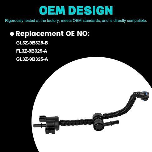 صمام تطهير دعامة أنبوب الوقود متوافق مع 2015-2021 Ford F150 2.7L Edge Explorer Fusion/Lincoln Canister Purge Solenoid Valve Repalces# GL3Z-9B325-B FL3Z-9B325-A in Kuwait