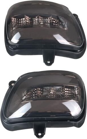 ONE.K.S دراجة نارية LED بدوره إشارات الرؤية الخلفية المرايا الجانبية ضوء لF6B Goldwing GL1800 2001-2017 دخان عدسة دراجة نارية عكس مصباح مرآة مع إشارات بدوره وDRL الذهب الجناح GL1800 الملحقات in Kuwait