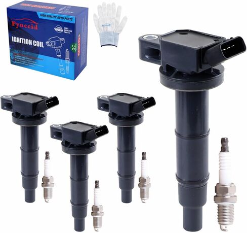 UF333 High-Performance Ignition Coils & Iridium Spark Plugs Set of 4 Compatible with 2001-2015 Toyota Camry/Corolla/RAV4/Highlander/Matrix/Solara, Scion tC/xB, Pontiac Vibe & Lexus HS250h 2.0L 2.4L L4 in Kuwait