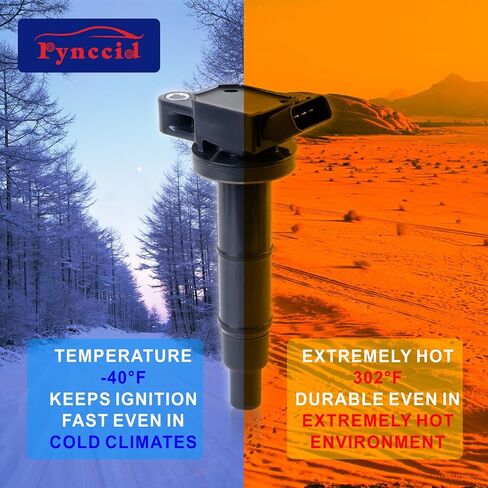 UF333 High-Performance Ignition Coils & Iridium Spark Plugs Set of 4 Compatible with 2001-2015 Toyota Camry/Corolla/RAV4/Highlander/Matrix/Solara, Scion tC/xB, Pontiac Vibe & Lexus HS250h 2.0L 2.4L L4 in Kuwait