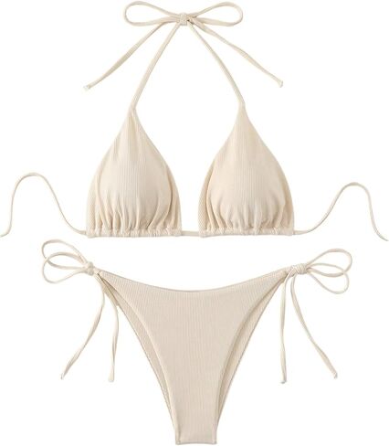 SHENHE Women's Halter String Bikini Set 2 Piece Bathing Suit Triangle Tie Side Swimsuits in Saudi Arabia