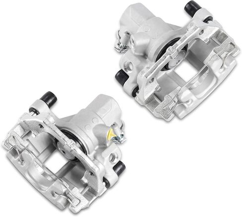 مجموعة فرجار الفرامل الخلفية اليمنى + مجموعة اليسار مع دعامة 19B6285B 19B6284B متوافقة مع Ford Focus Ecosport 2012-2021 (مجموعة من 2) in Saudi Arabia