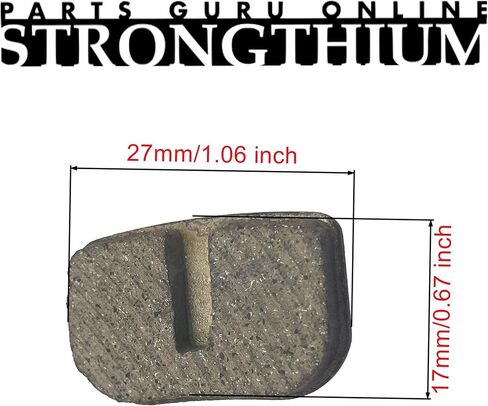 STRONGTHIUM Mini Bike Disc Brake Pads for 50cc 49cc 97cc 100cc 105cc Coleman CT100U CC100X SK100 Baja Doodle Bug DB30 Motovox MBX10 MBX11 Monster Moto MM-B80 MM-B105 Go Kart Dirt Bike 10Pcs in Saudi Arabia