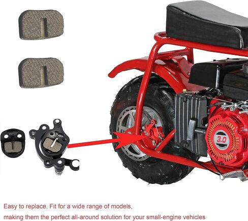 STRONGTHIUM Mini Bike Disc Brake Pads for 50cc 49cc 97cc 100cc 105cc Coleman CT100U CC100X SK100 Baja Doodle Bug DB30 Motovox MBX10 MBX11 Monster Moto MM-B80 MM-B105 Go Kart Dirt Bike 10Pcs in Saudi Arabia