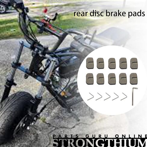 STRONGTHIUM Mini Bike Disc Brake Pads for 50cc 49cc 97cc 100cc 105cc Coleman CT100U CC100X SK100 Baja Doodle Bug DB30 Motovox MBX10 MBX11 Monster Moto MM-B80 MM-B105 Go Kart Dirt Bike 10Pcs in Saudi Arabia