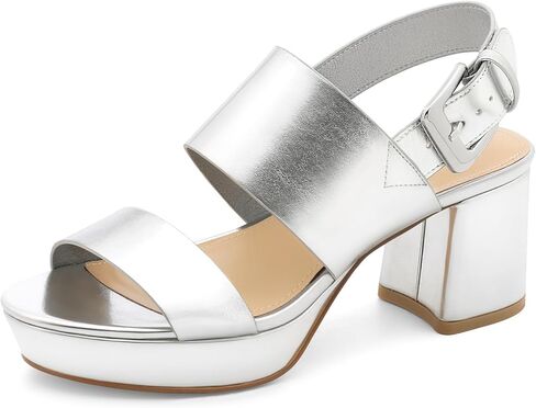 Lumeheel Women's Platform Sandals Block Heel – Ankle Strap Dressy High Heels for Daily, Party & Prom, Comfortable Chunky Heel Open Toe Shoes in Kuwait