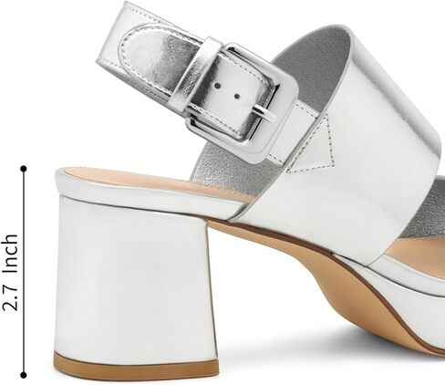 Lumeheel Women's Platform Sandals Block Heel – Ankle Strap Dressy High Heels for Daily, Party & Prom, Comfortable Chunky Heel Open Toe Shoes in Kuwait