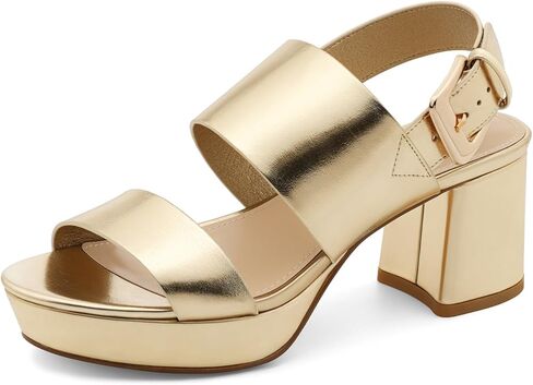 Lumeheel Women's Platform Sandals Block Heel – Ankle Strap Dressy High Heels for Daily, Party & Prom, Comfortable Chunky Heel Open Toe Shoes in Kuwait