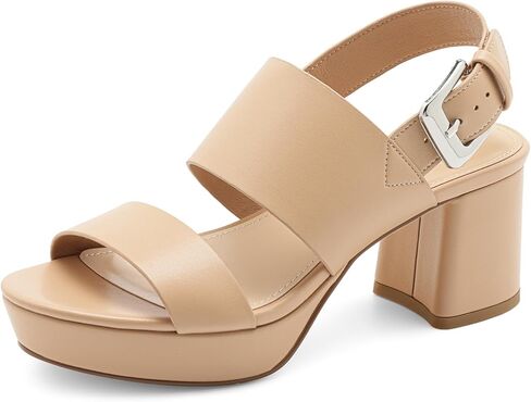 Lumeheel Women's Platform Sandals Block Heel – Ankle Strap Dressy High Heels for Daily, Party & Prom, Comfortable Chunky Heel Open Toe Shoes in Kuwait