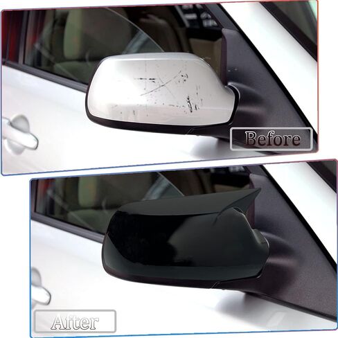 Side Mirror Cover,for 2004 2005 2006 2007 2008 2009 Mazda 3 &2003 2004 2005 2006 2007 2008 Mazda 6，2PCS Turn Signal housing Cover Sets car Accessories - Carbon Fiber in Saudi Arabia