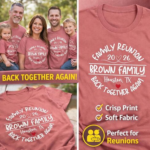 Family Reunion T-Shirts 2026, Love Family Reunion Shirt, Family Vibes 2026 T-Shirt, Custom Personalized Family Shirts for Reunion & Vacation Navy in Kuwait