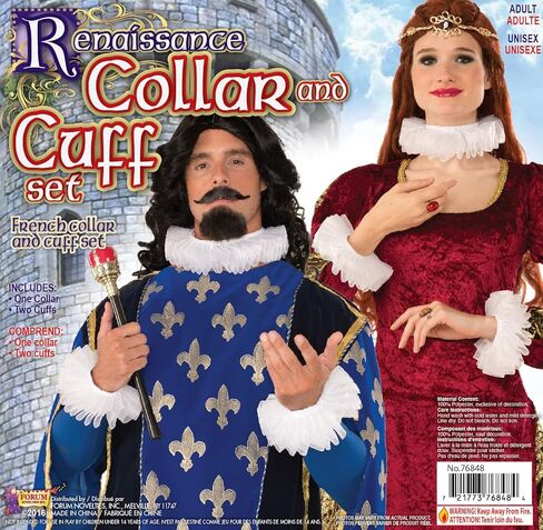 Rubies Renaissance Collar And Cuff Set Costume Accessory Kit for Adults, Unisex One Size in Saudi Arabia