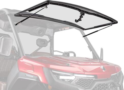 SuperATV CFMOTO UForce U10 Pro Scratch-Resistant Flip Windshield in Saudi Arabia