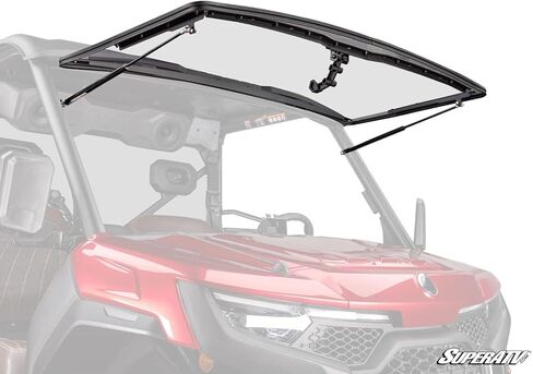 SuperATV CFMOTO UForce U10 Pro Scratch-Resistant Flip Windshield in Saudi Arabia