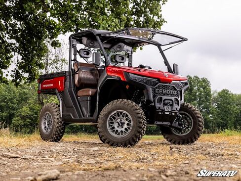 SuperATV CFMOTO UForce U10 Pro Scratch-Resistant Flip Windshield in Saudi Arabia