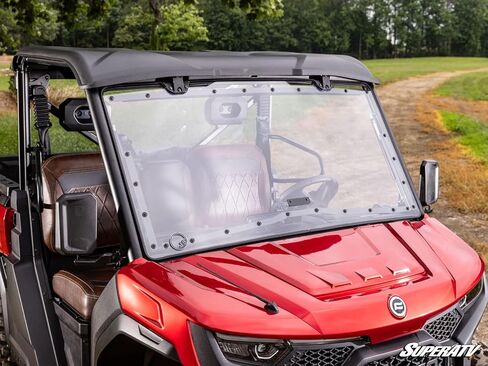 SuperATV CFMOTO UForce U10 Pro Scratch-Resistant Flip Windshield in Saudi Arabia
