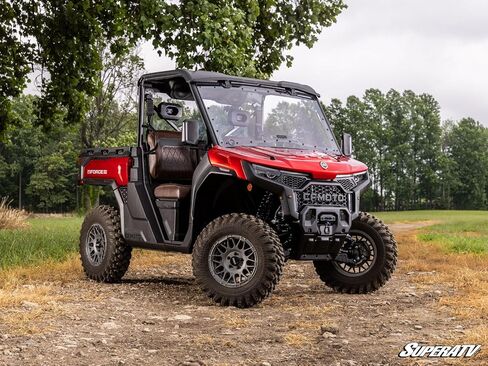 SuperATV CFMOTO UForce U10 Pro Scratch-Resistant Flip Windshield in Saudi Arabia