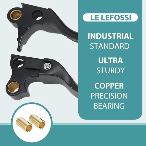 Premium Aluminum Motorcycle Brake & Clutch Lever Compatiable with Harley Dyna XL Sportster 883 1200 Softail Fat Boy Road King 1996-2003 - Safety, Corrosion-Resistant, Smooth Brake, Black in Saudi Arabia