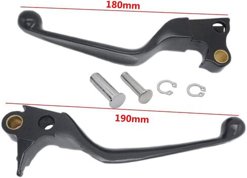 Premium Aluminum Motorcycle Brake & Clutch Lever Compatiable with Harley Dyna XL Sportster 883 1200 Softail Fat Boy Road King 1996-2003 - Safety, Corrosion-Resistant, Smooth Brake, Black in Saudi Arabia