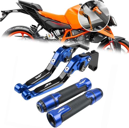 ل Duke 390 Duke 250 Duke 200 Duke 125 2025 قابل للتعديل للطي مخلب رافعة عدة سكوتر الفرامل مخلب رافعة مقبض Duke 390/250/200/125 2024-2025 دراجة نارية الملحقات (برتقالي أسود برتقالي) in Kuwait