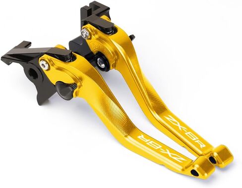 Motorcycle Short Brake Clutch Levers Compatible with K.awasaki ZX6R 636 ZX6RR 2005 2006 | Front Shorter Levers Handles ZX-6R ZX-6RR ZX 6R 6RR ZX636 Accessories (Gray) in Saudi Arabia