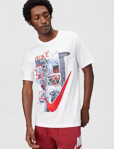 Nike Men's Basketball Graphic T-Shirt, White, X-Large in Saudi Arabia