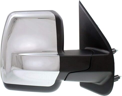 Garage-Pro Driver & Passenger Side Power Heated Mirrors for Nissan NV2500 NV3500 NV1500 2012-2021 Manual Fold With Spotter Glass; Without Signal Light Chrome in Saudi Arabia