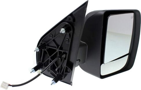 Garage-Pro Driver & Passenger Side Power Heated Mirrors for Nissan NV2500 NV3500 NV1500 2012-2021 Manual Fold With Spotter Glass; Without Signal Light Chrome in Saudi Arabia