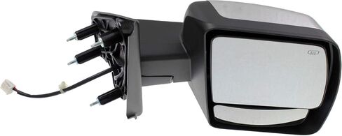 Garage-Pro Driver & Passenger Side Power Heated Mirrors for Nissan NV2500 NV3500 NV1500 2012-2021 Manual Fold With Spotter Glass; Without Signal Light Chrome in Saudi Arabia