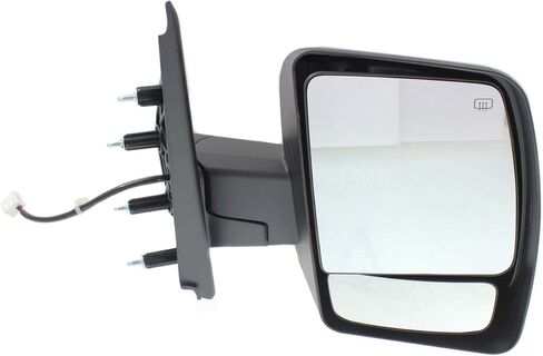 Garage-Pro Driver & Passenger Side Power Heated Mirrors for Nissan NV2500 NV3500 NV1500 2012-2021 Manual Fold With Spotter Glass; Without Signal Light Chrome in Saudi Arabia