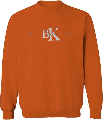0407. Street Wear BK Brooklyn NY NYC New York Fonts Men's Crewneck Sweatshirt in Saudi Arabia