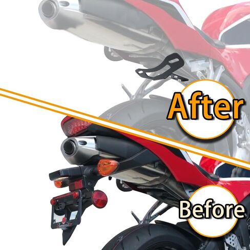 حامل مزيل حاجز الدراجة النارية مناسب لـ CBR1000RR 2004-2007، CBR600RR 2003-2024 حامل لوحة ترخيص ذيل مرتب in Saudi Arabia
