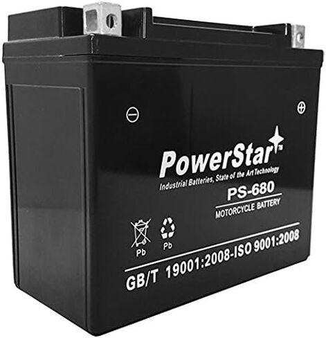 بطارية PowerStar لـ YTX20L-BS لياماها الدب الكبير أشيب كودياك YFM400 400 450 600 660 700 in Kuwait