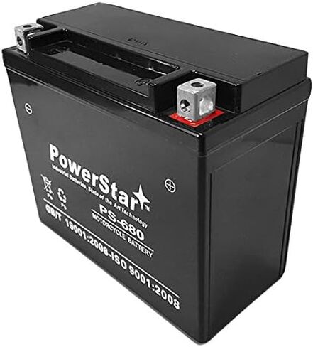 بطارية PowerStar لـ YTX20L-BS لياماها الدب الكبير أشيب كودياك YFM400 400 450 600 660 700 in Kuwait