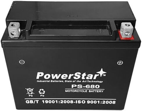 بطارية PowerStar لـ YTX20L-BS لياماها الدب الكبير أشيب كودياك YFM400 400 450 600 660 700 in Kuwait