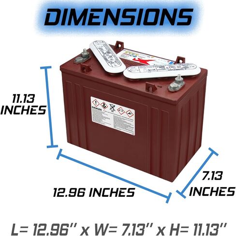 بطارية تروجان T1275 12 فولت، 150 أمبير في الساعة ذات الدورة العميقة - 6 عبوات in Kuwait