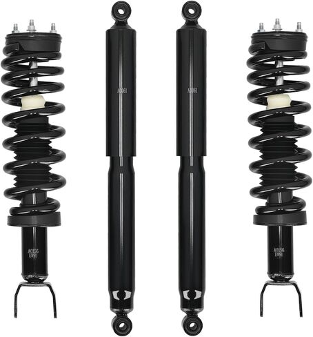maXpeedingrods 4Pc Front Strut Rear Shock for Dodge Ram 1500 2009-2010 Ram 1500 2011-2018, Direct Replacement 2 Strut Assembly w/Coil Spring 2 Rear Shock Absorber Replace 153028 344385, for 4WD Only in Saudi Arabia
