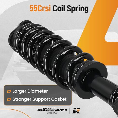 maXpeedingrods 4Pc Front Strut Rear Shock for Dodge Ram 1500 2009-2010 Ram 1500 2011-2018, Direct Replacement 2 Strut Assembly w/Coil Spring 2 Rear Shock Absorber Replace 153028 344385, for 4WD Only in Saudi Arabia