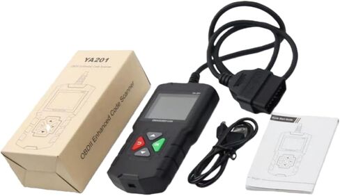 12pcs OBDII Car Code Reader YA-201 for Device seamlesslysupports All OBDll Compliant 12V Gasoline Vehicles manufac-tured Since 1996 in Kuwait