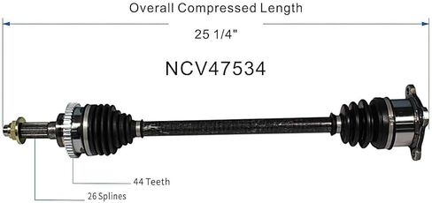 مجموعة عمود المحور GSP NCV47534 CV - الخلفي الأيسر أو الأيمن (جانب السائق أو الراكب) in Kuwait