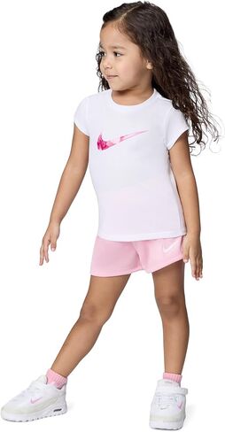 Nike Girls' Graphic T-Shirt and Mesh Shorts 2-Piece Outfit Set in Saudi Arabia