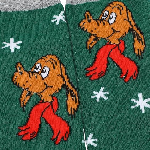 Bioworld The Grinch Mixed Character Art 5-Pack Casual Crew Socks in Saudi Arabia