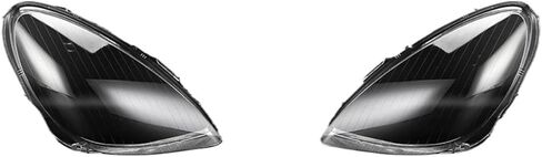 Car Front Headlight Lens Cover Compatible For Benz W171 SLK 2004-2010 Transparent Glass Lens Headlamps Lampshade Car Shell Masks(Left and right) in Saudi Arabia