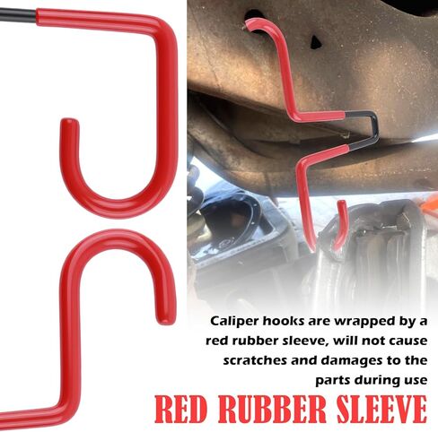 2PCS Brake Caliper Hangers,Easy Gripped Brake Caliper Hooks with Ergonomic Design,Professional Calipers Hanger Hooks with High Weight Capacity for Braking,Suspension in Saudi Arabia