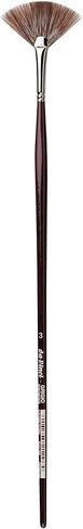 da Vinci Varnish & Priming Series 408 Fan Blender Brush, Pure Badger Hair with Red Lacquered Handle, Size 1 in Kuwait